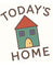 Logo of 'Today's Home' with a colorful house illustration on a white background