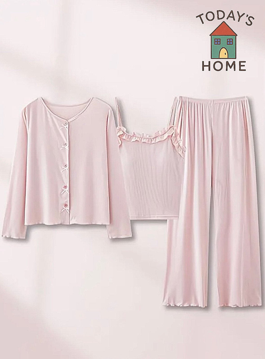 Гэрт өмсөх Pajama (Цулгуй ягаан)