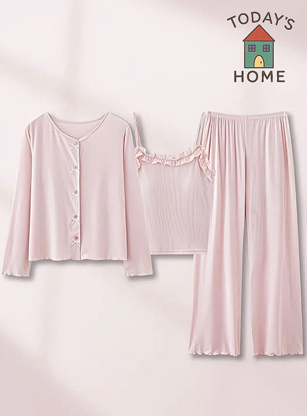 Гэрт өмсөх Pajama (Цулгуй ягаан)