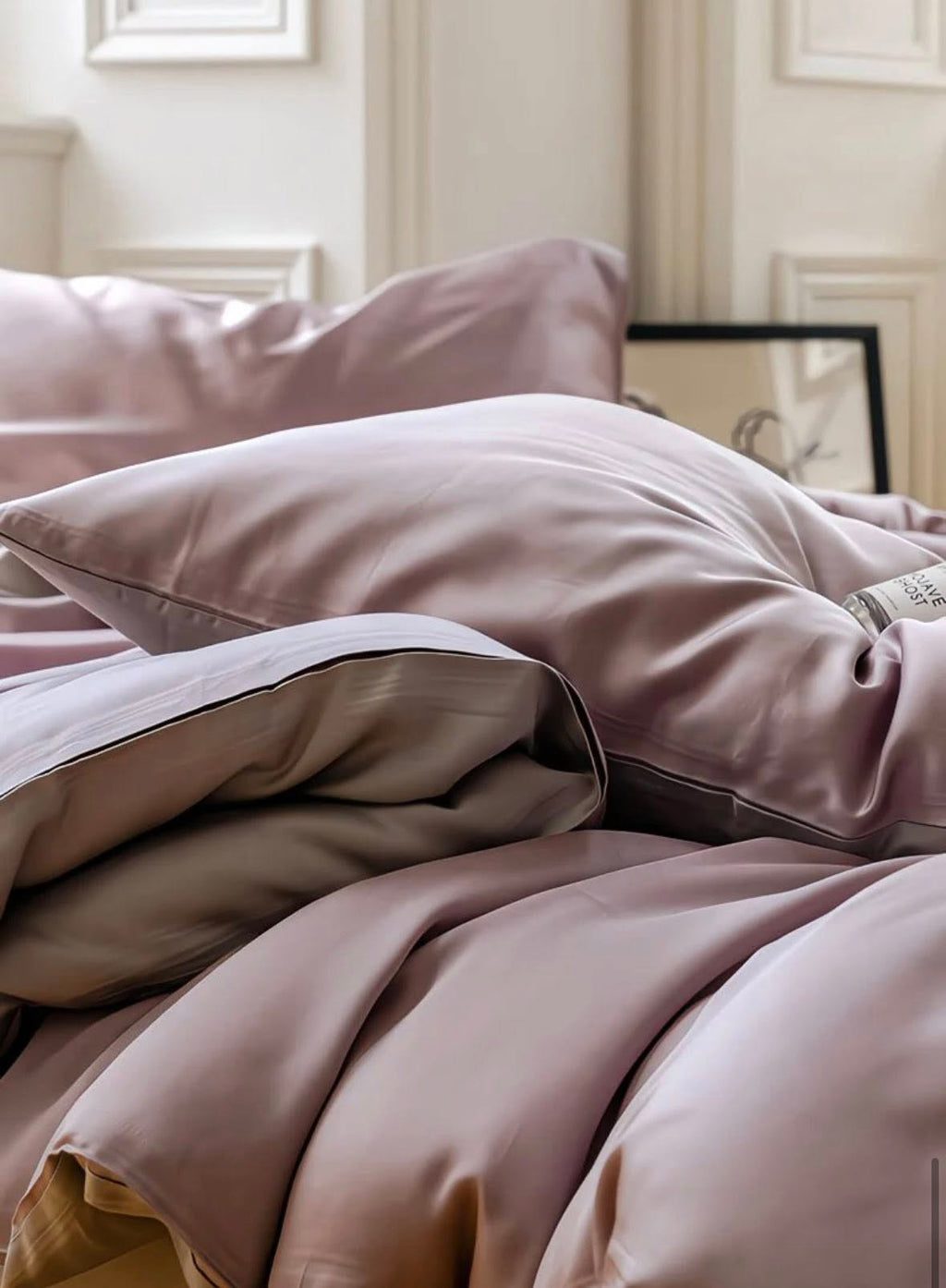 Теncel ор хөнжлийн даавуун ком (Цайвар ягаан өнгөтэй)