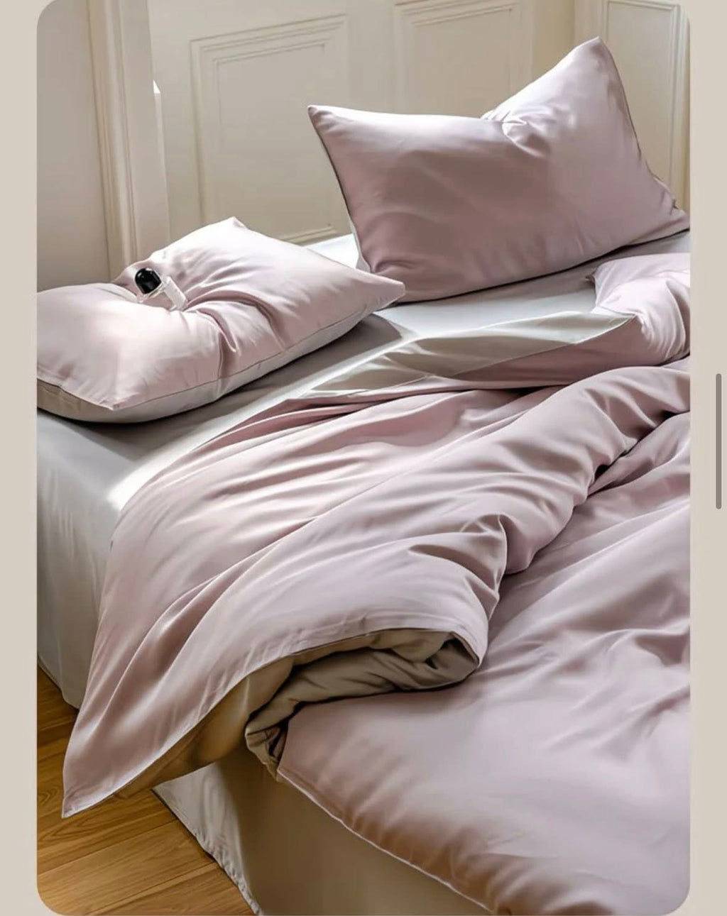 Теncel ор хөнжлийн даавуун ком (Цайвар ягаан өнгөтэй)