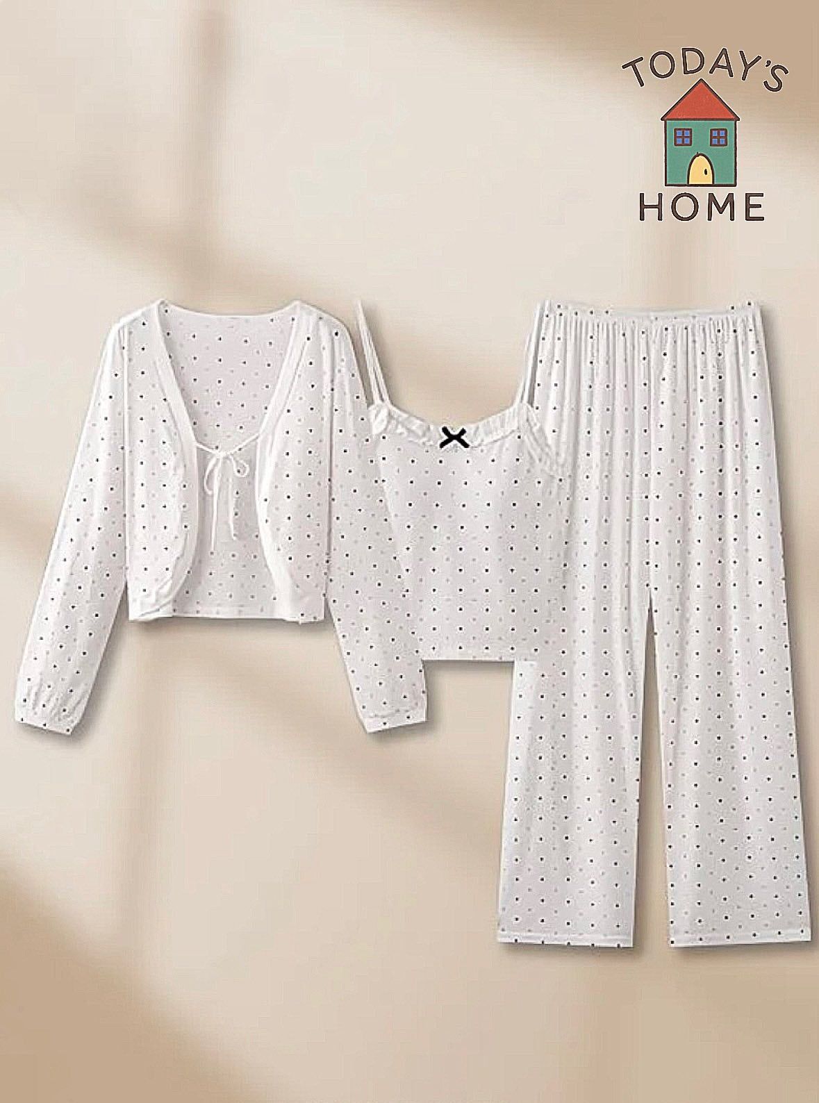 Гэрт өмсөх Pajama (Цэгэн хээтэй)