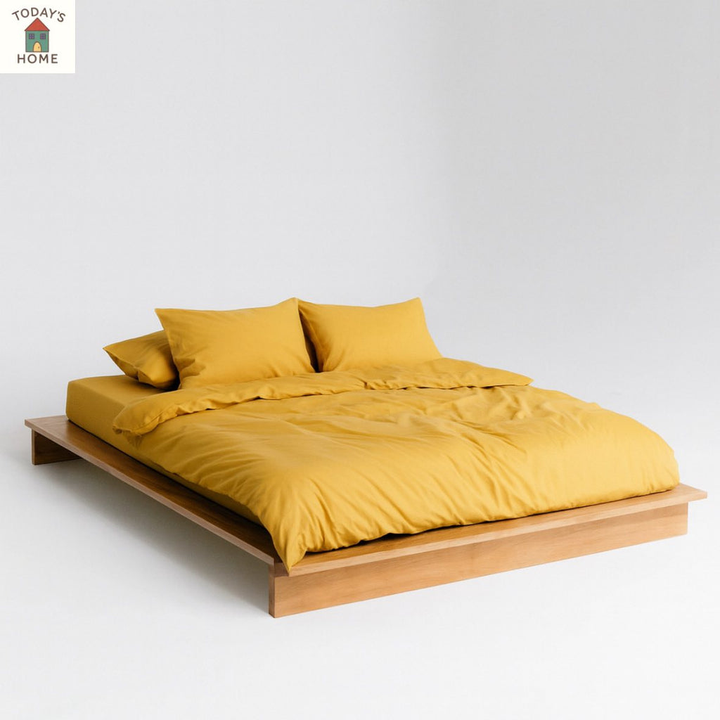 Давуун ор хөнжлийн даавуу (Алтан шаргал өнгөтэй)