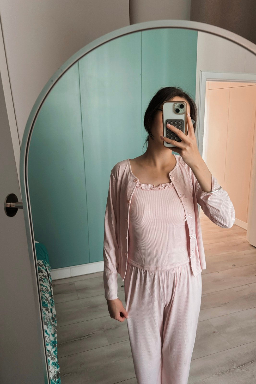 Гэрт өмсөх Pajama (Цулгуй ягаан)